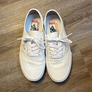 NEW white pop cush skater vans shoes